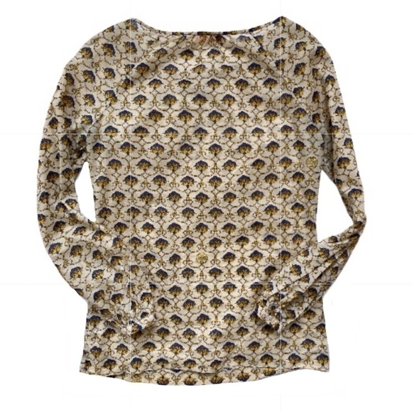 Tory Burch Print Tunic Blouse Long Sleeve - Picture 2 of 6